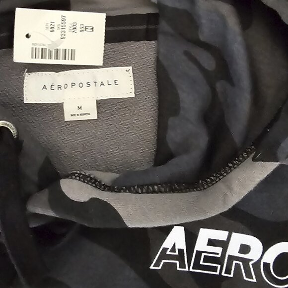 AEROPOSTALE camouflage HOODED SWEATSHIRT gray - Picture 4 of 7